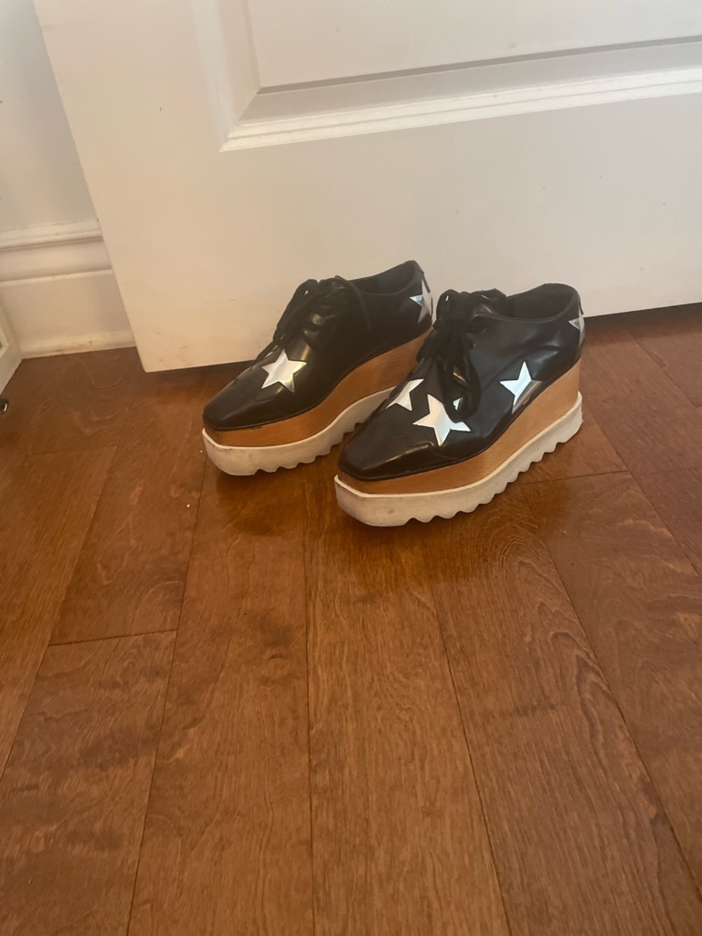 Stella McCartney Black Star-Accented Platform shoes